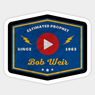 Bob Weir // Play Button Sticker